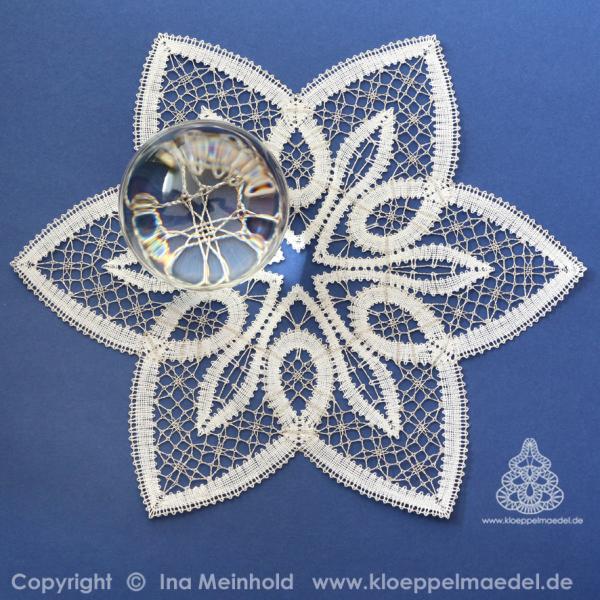 489 Klöppelbrief  Decke "Asterisco"